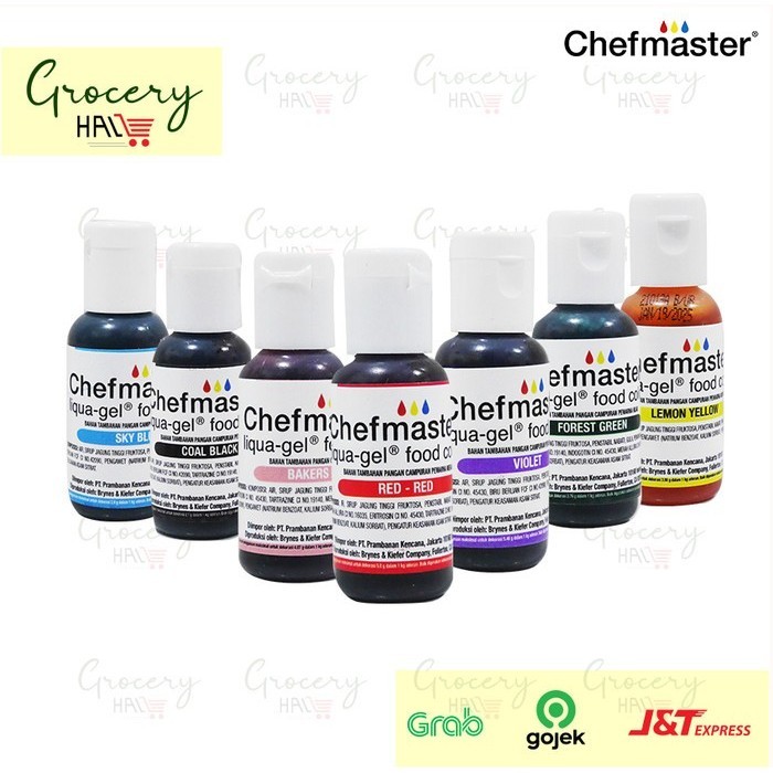

[[ K23 - BEST SELLER ]] CHEFMASTER LIQUA FOOD COLOR 20 GRAM - PEWARNA MAKANAN - VIOLET