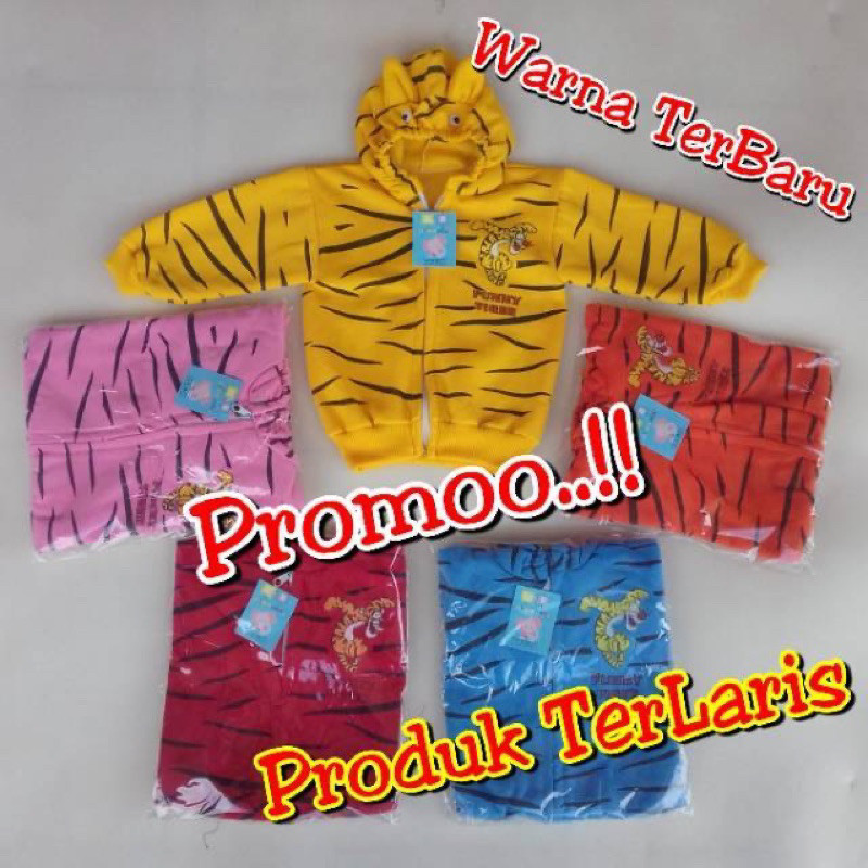 Jaket bayi motif macan