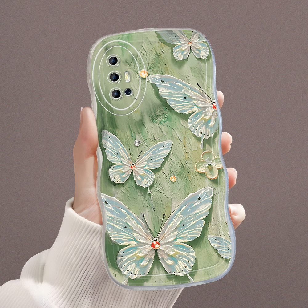 Casing Hp Untuk Vivo V19 Kesing Soft Phone Case Bergelombang Graceful Butterfly Softcase Cassing