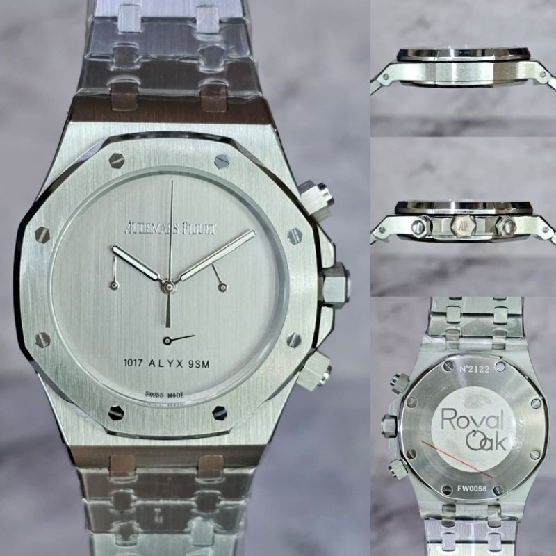 jam tangan Audemars Piguet Mathew Williams mewah 1017Alyx9SM Chronograph Silver