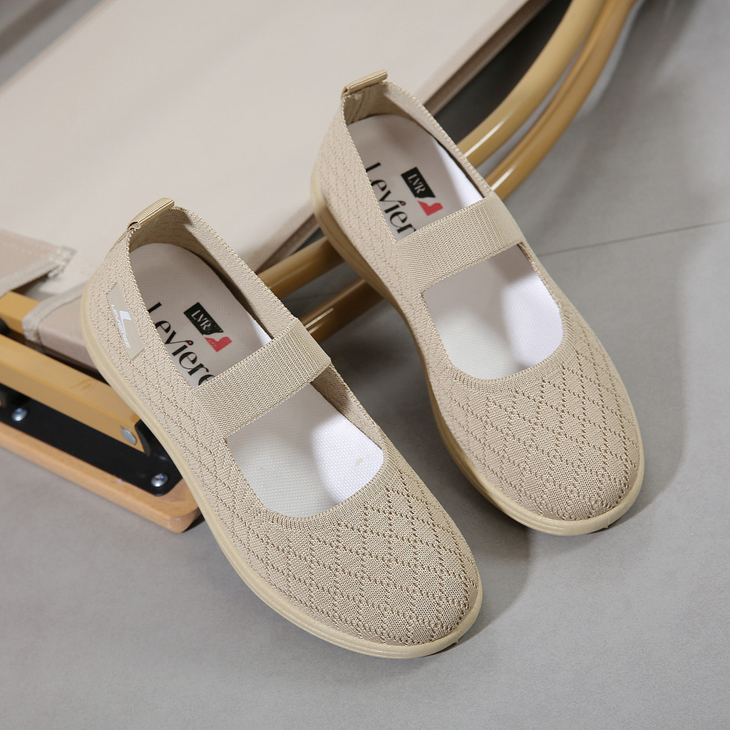 Original Lvr Danielle Free Box Flatshoes Wanita Sepatu Flyknit Wanita Lv0467