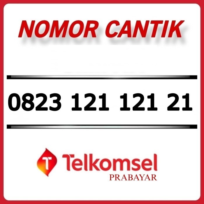 Nomor Cantik Telkomsel Prabayar 0823 121 121 21