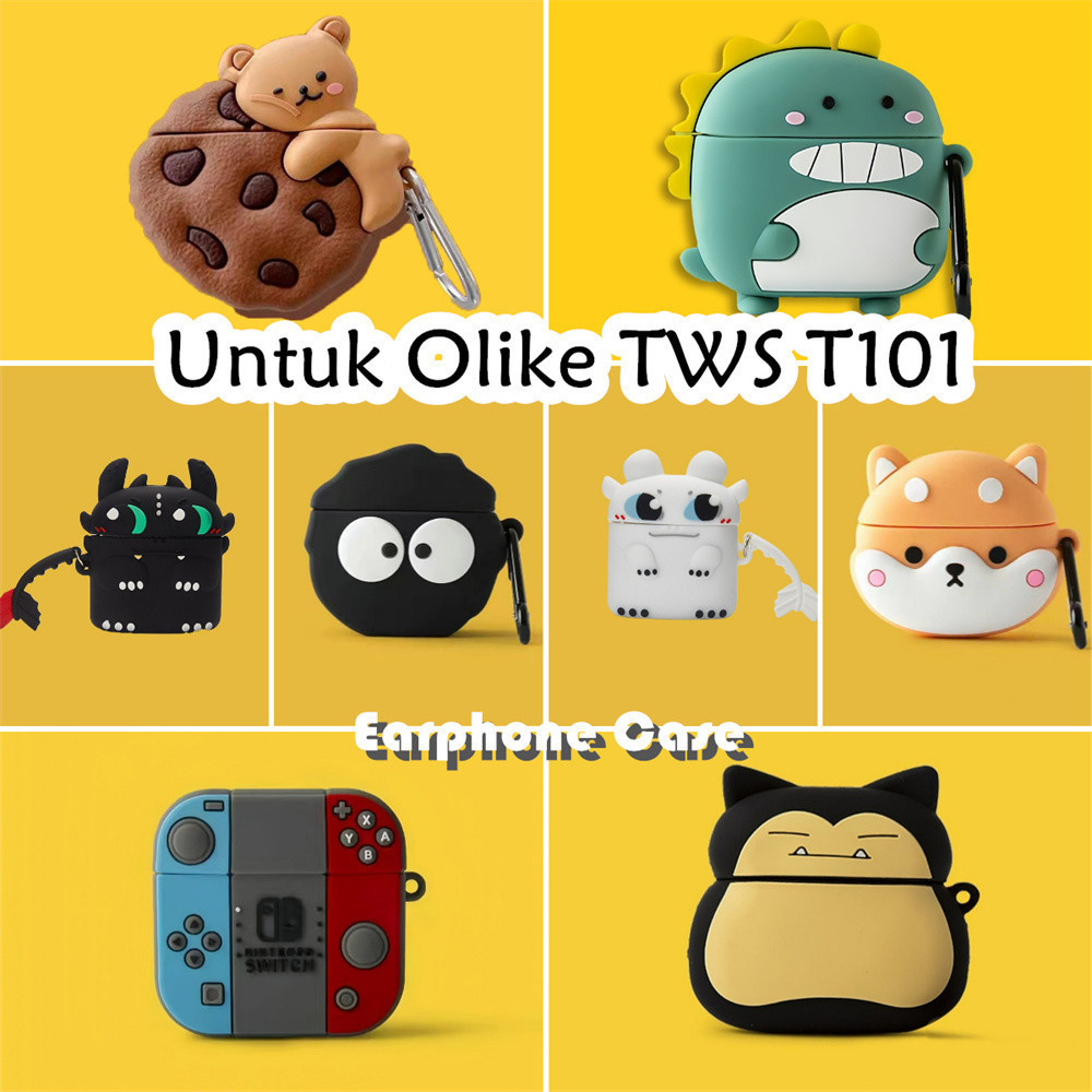 【Multi style】Untuk Olike TWS T101 Case Lucu Kartun Lembut Silicone Pelindung Case NO.3