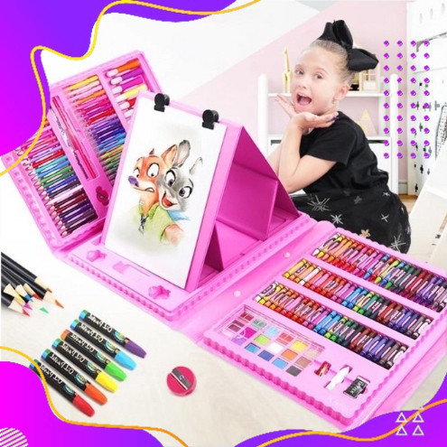 

Set Crayon 208 150 PC / Krayon Mewarna Alat Menggambar dan Mewarnai Anak