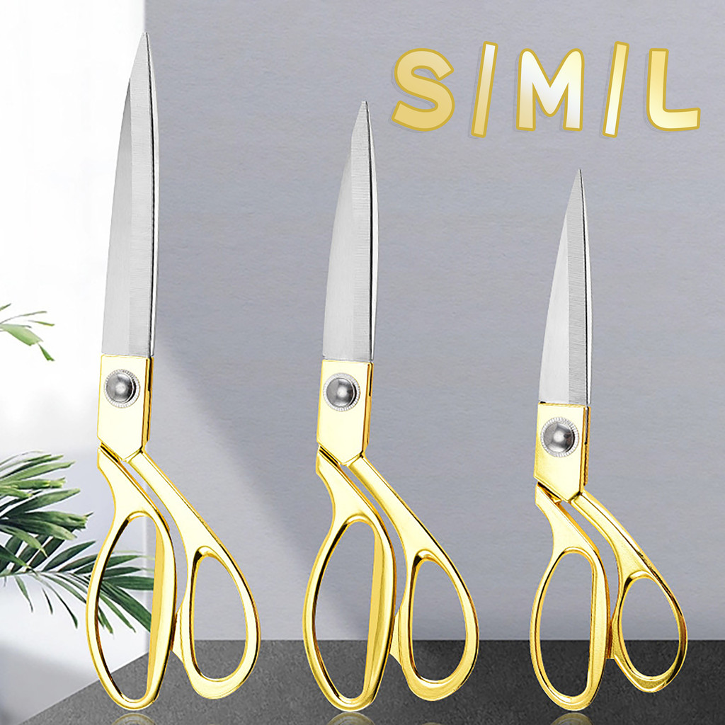 

MOREBI 10.5 Inch Hunting Bahan Kain/ Gunting Kain Tajam Pegangan EMAS/ Gunting Potong Bahan Kain/Tailor Scissors Textile Scissors