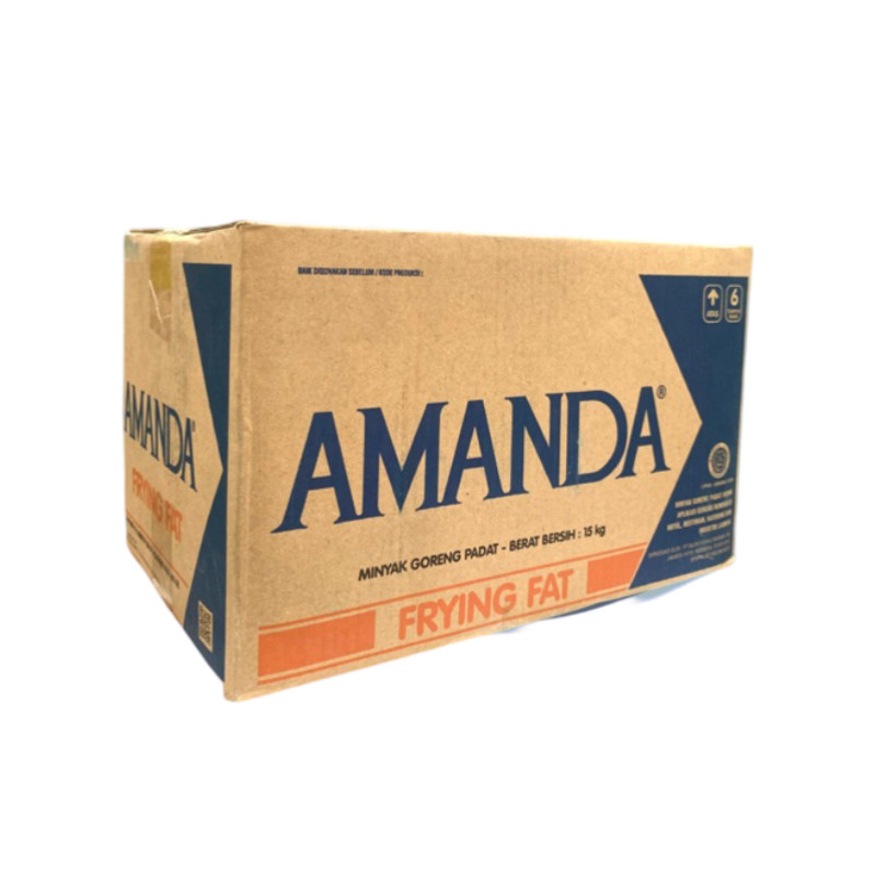 Amanda Frying Fat 15kg - Minyak Padat Amanda Repack 500gr