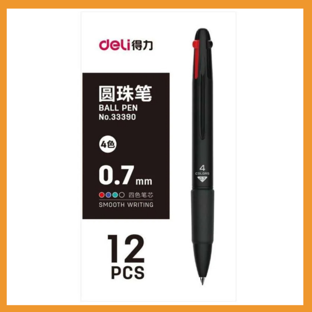 

DELI Pena bollpoint 4 warna 33390