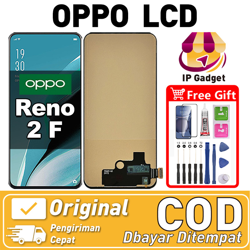 ORI FOR LCD OPPO RENO 2F Fullset Original LCD HP OPPO RENO 2F Asli Touchscreen Layar Sentuh HP COD
