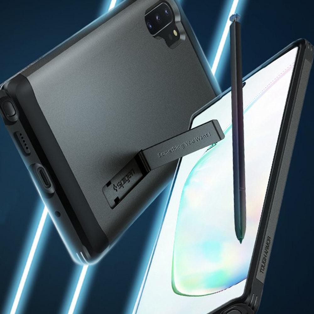 Case for Galaxy Note 10 Plus / Note 10 Spigen Tough Armor Anti Shock - Black, Note 10 Plus