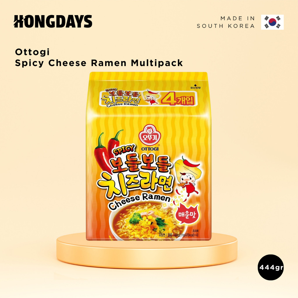 

Ottogi Spicy Cheese Ramen 444g - Mie Keju Pedas - HONGDAYS