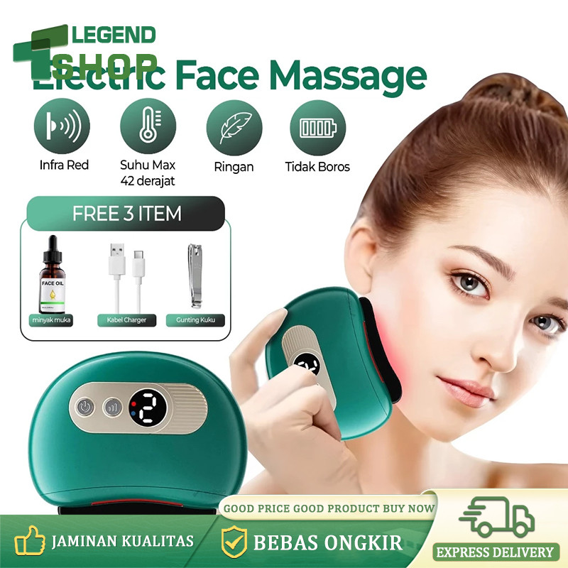 Gua Sha Electric Face Beauty Machine Kerokan Badan dan Wajah Face Rejuvenation 9 Level ORI-garansi/G