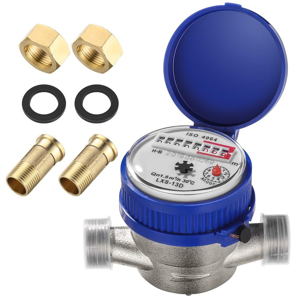 Single jet Water Meter Brass Water Meter Home and Garden Use Flow Water Meter