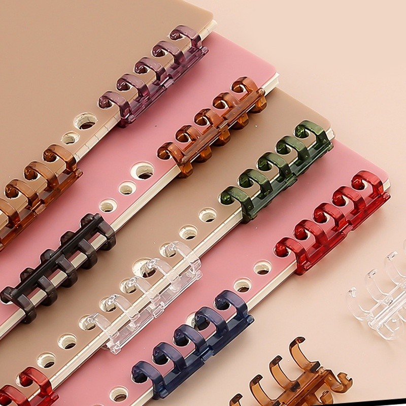 

PVC Loose-Leaf Buckle Clips Notebook DIY Removable Loose-Lea