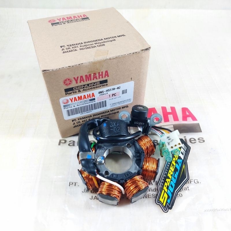 Spool Spul Spull Stator Assy Komplit FIZR FIZ R F1ZR ASLI ORIGINAL YAMAHA 4NS-H5510-02