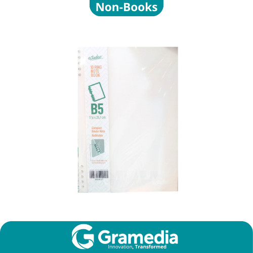 

[Gramedia Cijantung] ESTUDEE 10RING NOTEBOOK B5 WHITE