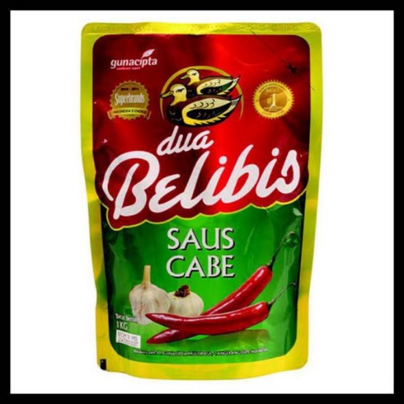 

SAUCE TOMAT DAN SAUCE CABE 1KG DUA BELIBIS - ARM