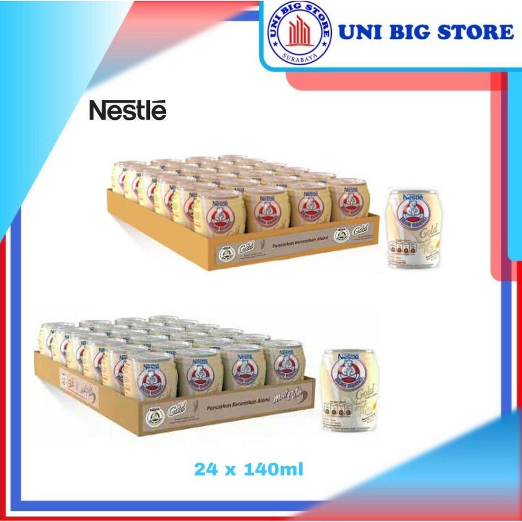 

NESTLE Bear Brand Gold White Tea / Malt 140 ml DUS 24 pcs pusat grosir murah meriah