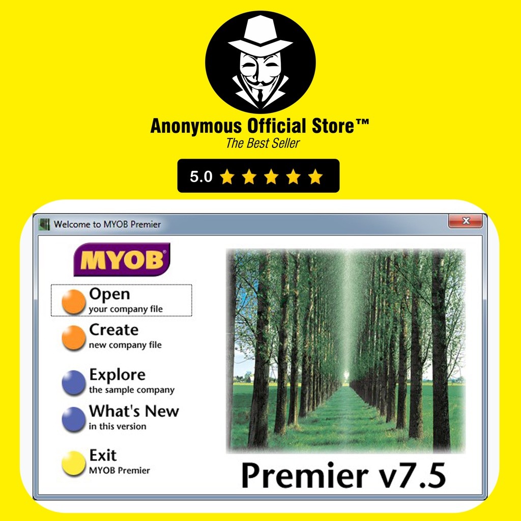 PROGRAM AKUNTING JURNAL PERUSAHAAN MYOB ACCOUNTING PRO LIFETIME PRO FULL VERSION BERGARANSI PERMANEN