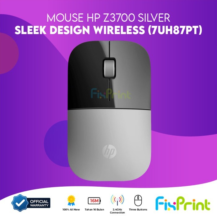 FixPrint Mouse HP Wireless 150 Mouse HP Bluetooth 240 Mouse HP Z3700 Wireless Garansi Resmi Black Si