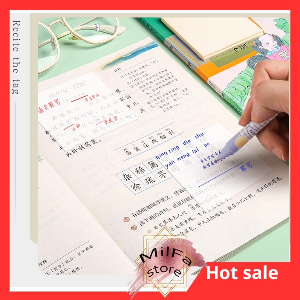 

MF266 Sticky notes Kertas memo highlighter tulisan pelajaran