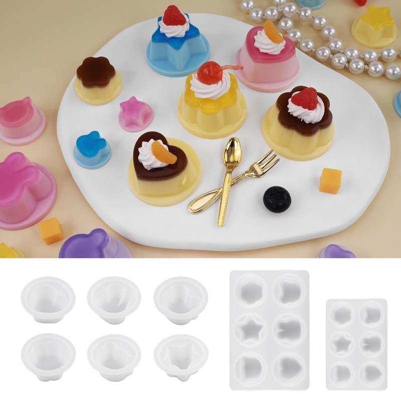 

DIY Crystal Drop Glue Resin UV Glue Pudding Cat Rabbit Love Keychain Mirror Silicone Mold