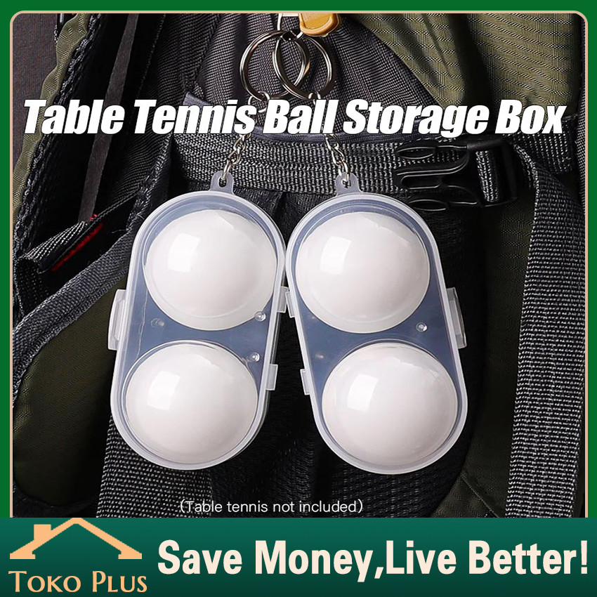 Tempat Bola Pingpong Plastik Gantungan Kunci Case bola PingPong