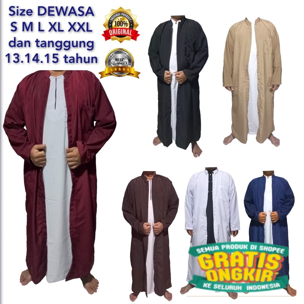 JUBAH LUARAN PRIA jubah gamis luaran gamis laki laki luaran gamis pria jubah pria premium sangat mur