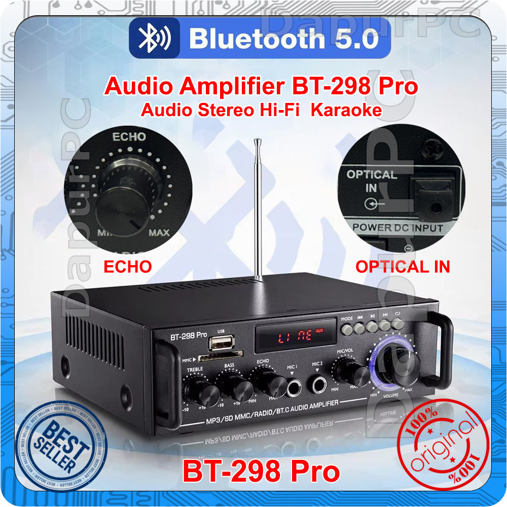 Audio Amplifier BT-298 Pro Bluetooth 5.0 HiFi 2 Channel Output
