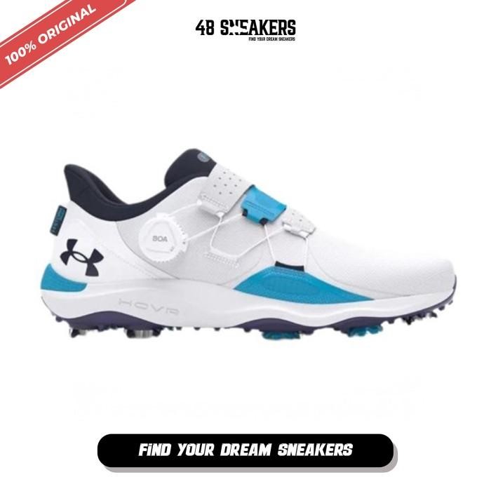 Sepatu Golf Pria UnderArmour Drive Pro BOA White (3027088-100)