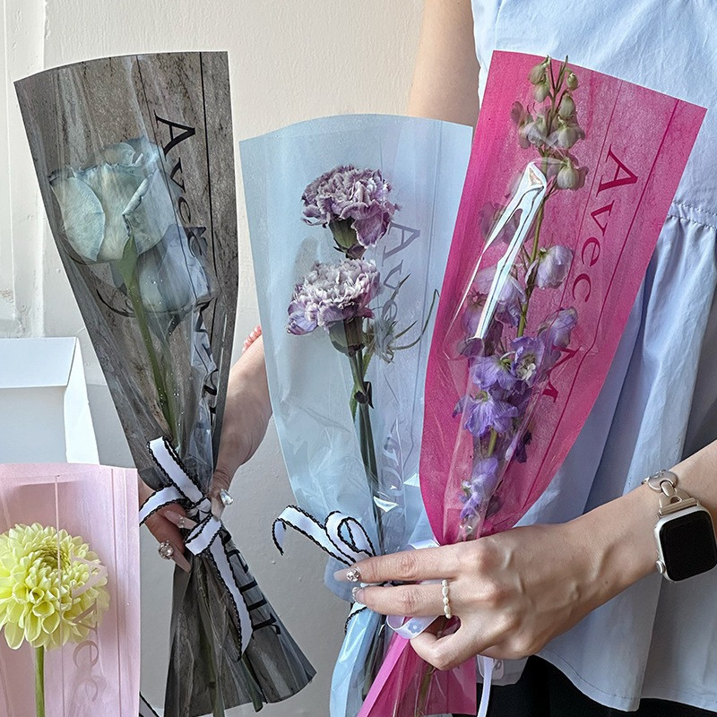 

Platik Buket Bunga 1 Tangkai Single Flower Bouquet Kado Valentine Wisuda SF02