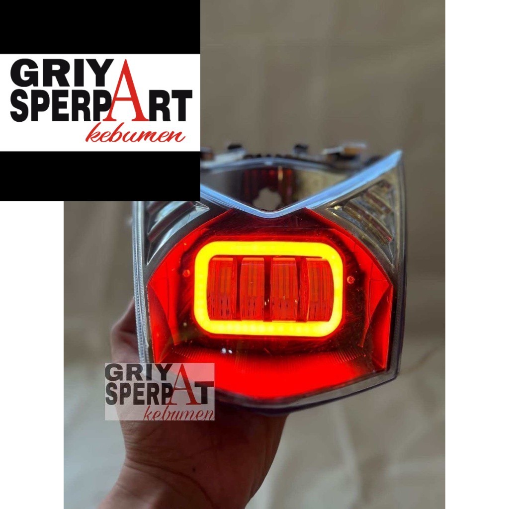 LAMPU DEPAN BEAT FI 2012-2015  LED 4 LENSA