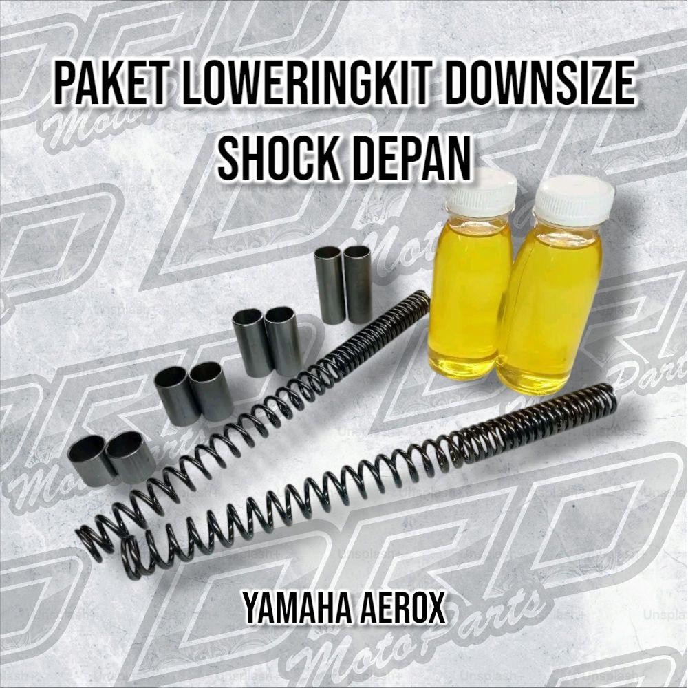 PAKET LOWERINGKIT DOWNSIZE PENCEPER SHOCK DEPAN AEROX OLD AEROX NEW ALPHA Motor Motorcycle