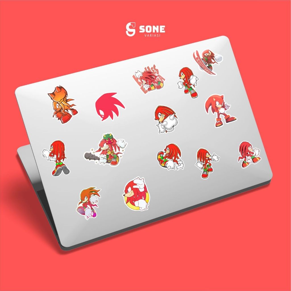 

Sticker Knuckles the Echidna Aesthetic Paper Vinyl Waterproof Dekorasi Stiker Laptop Buku Journal Koper