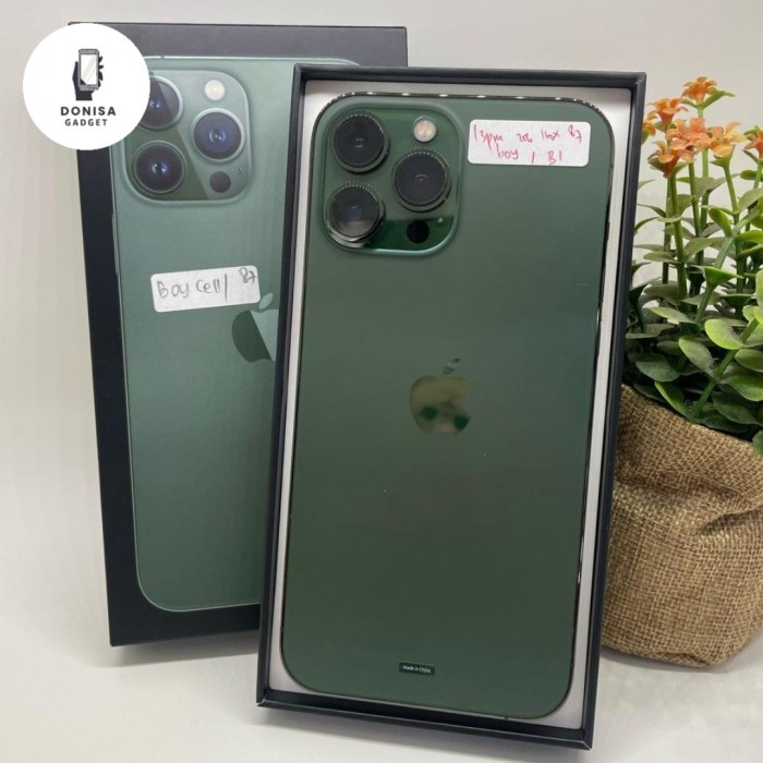 IP 13 Pro Max 256GB - Resmi Ibox - Fullset Second - Green
