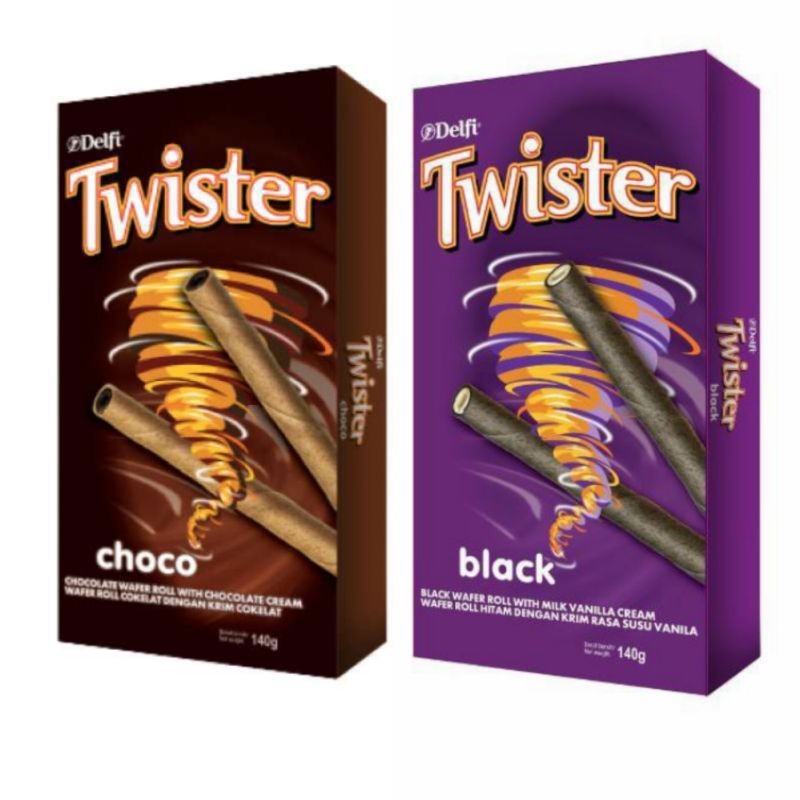 

Twister black vanila coklat strwbery capucino box 20gr 45gr 80gr 140gr