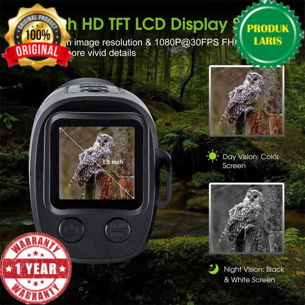 APEXEL Teropong Monokular Digital 1.5 Inch Night Vision - APL-NV007