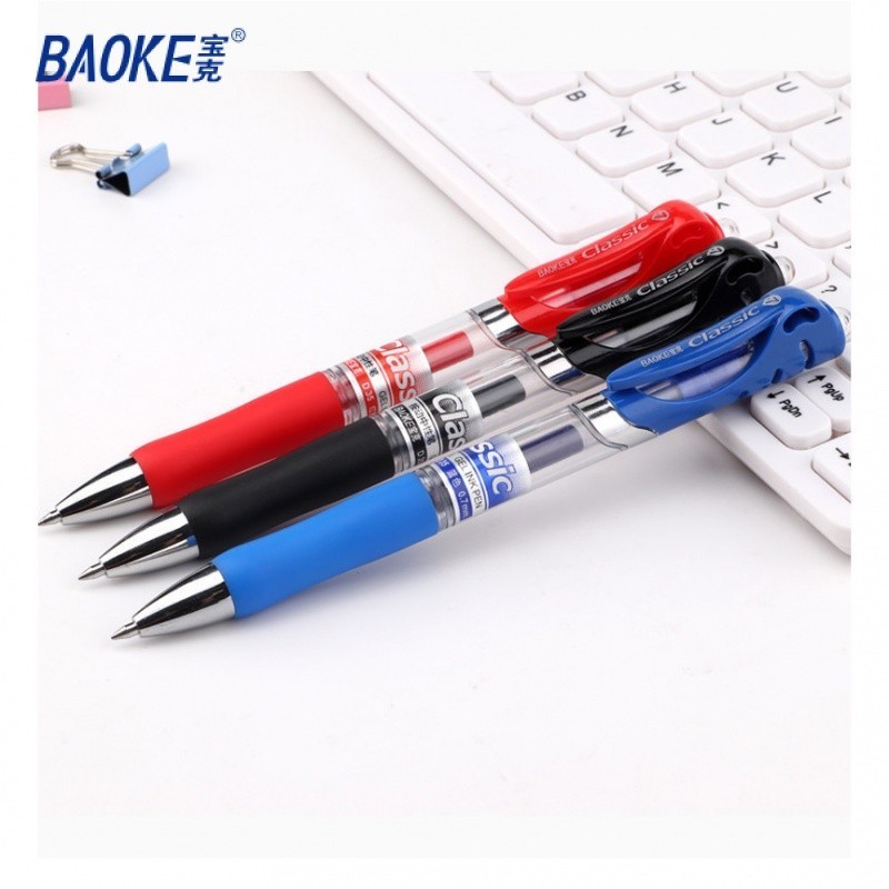 

BAOKE Pulpen Gel Cepat Kering 0.7mm dengan Pegangan Karet D35