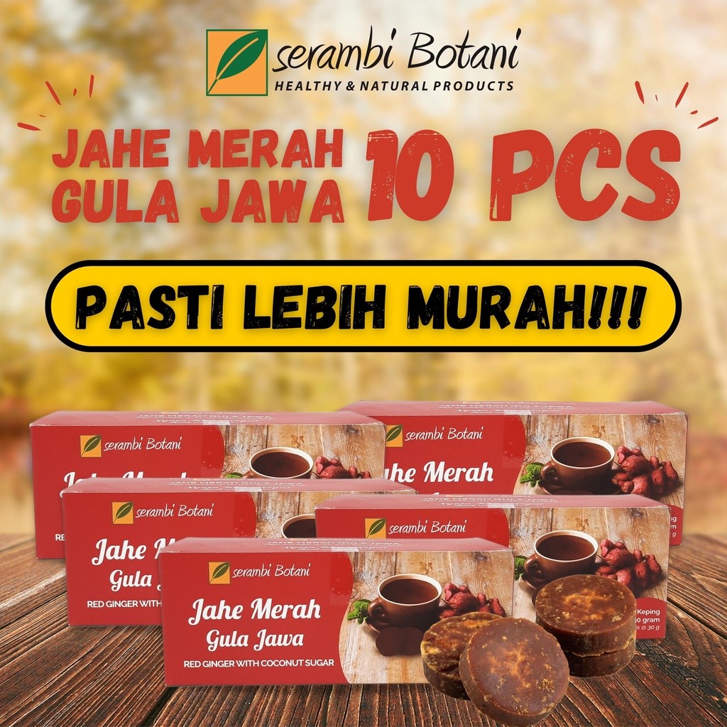 

Alamora Bundling Hemat Jahe Merah Gula Jawa Isi 12 - 10 Pcs