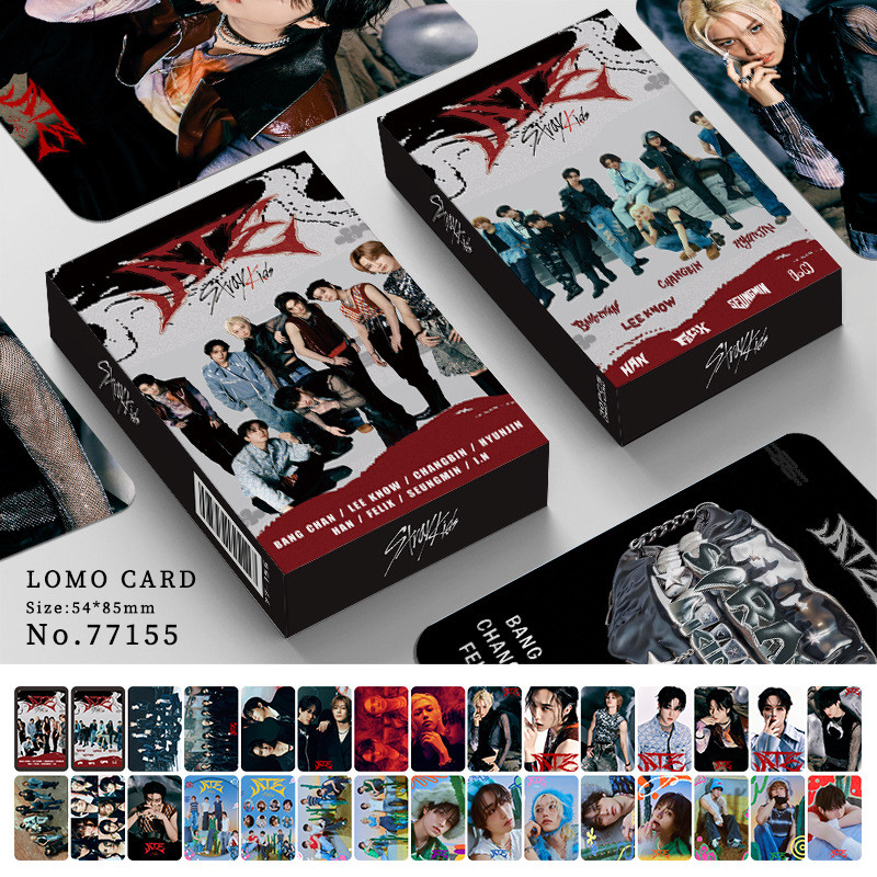 

30Pcs/Set Kpop STRAYKIDS New Album Photo Card Two-sided LOMO Card Korean Star Card Fan Collection