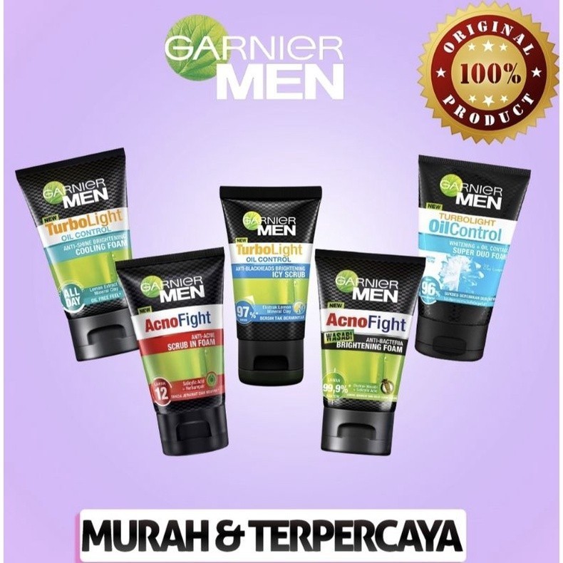 GARNIER MEN FACIAL FOAM 50ml // FOAM100ml - CBY