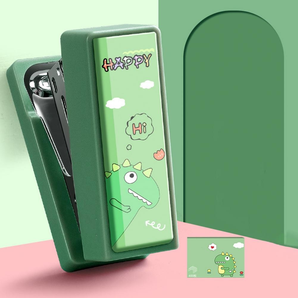 

1 Set Stapler Good Penetration Comfortable Grip Bind Cute Girl Mini Handheld Stapler Mini Stapler Home Supplies
