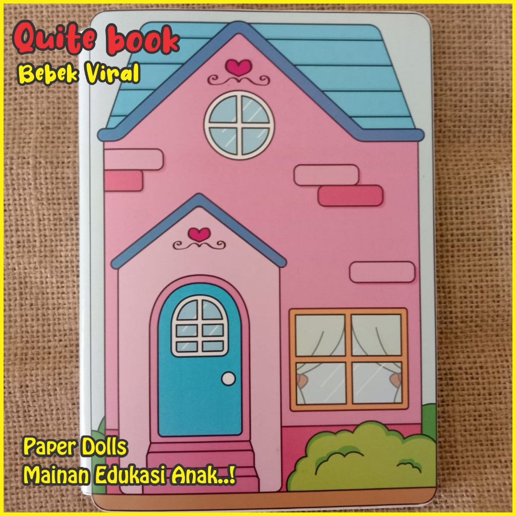 Busy book bebek viral gemes paperduck house menggunting dan menempel