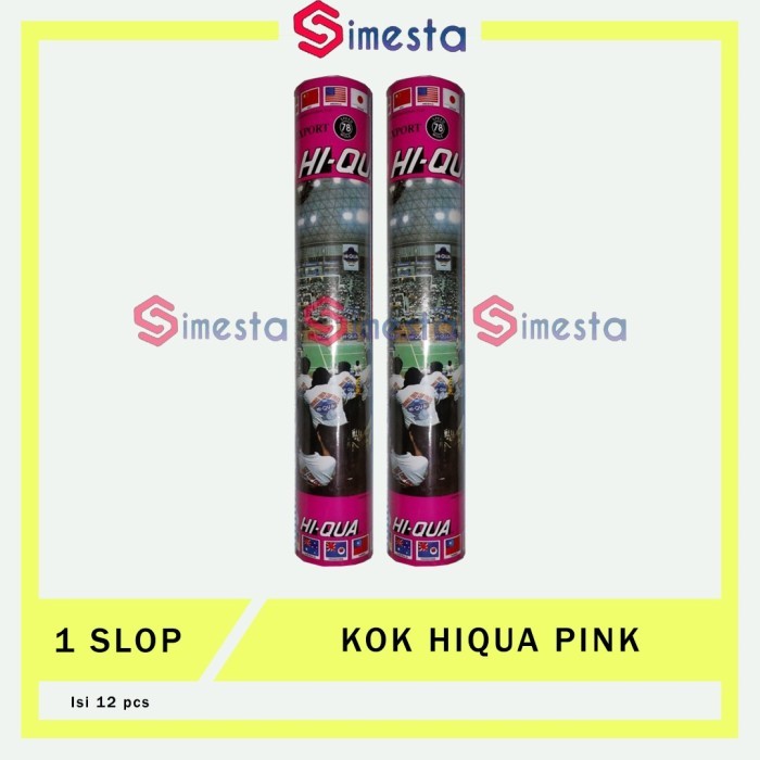 Shuttlecock Hiqua Export Quality Kok Hiqua PINK
