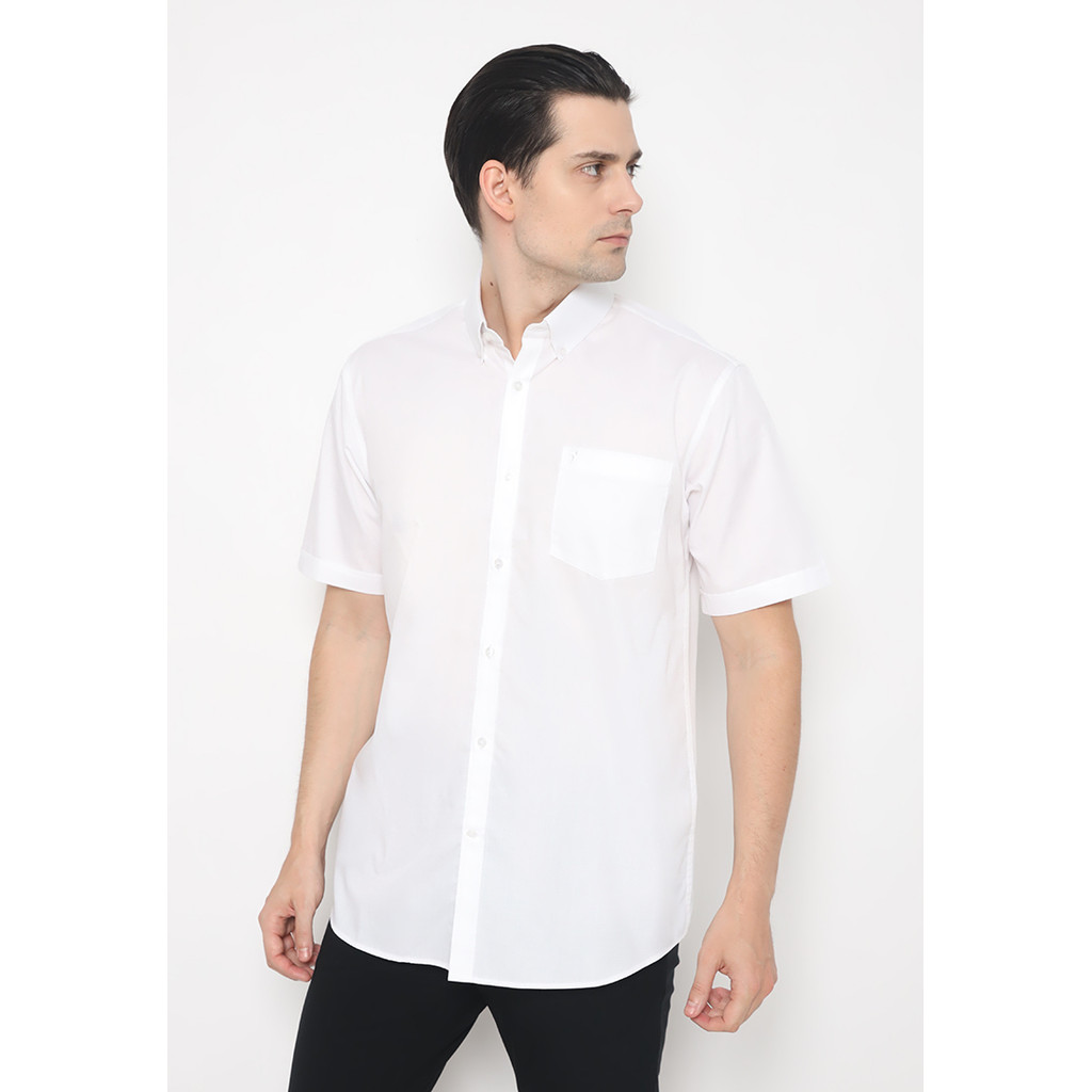 Jobb Ambero Kemeja Pria Lengan Pendek Regular Fit Putih