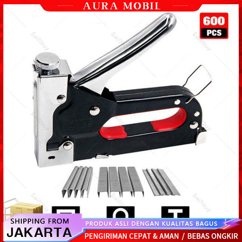 

3 In 1 Stapler Gun Staples Tembak Gun Tacker Powerfull Pistol Stapler Gratis 600 Staples Pistol Kuku Pistol Stapler Konstruksi Konstruksi Furnitur DIY Pelapis Pelapis Pistol Stapler Multifungsi Pistol Stapler /Aura Mobil
