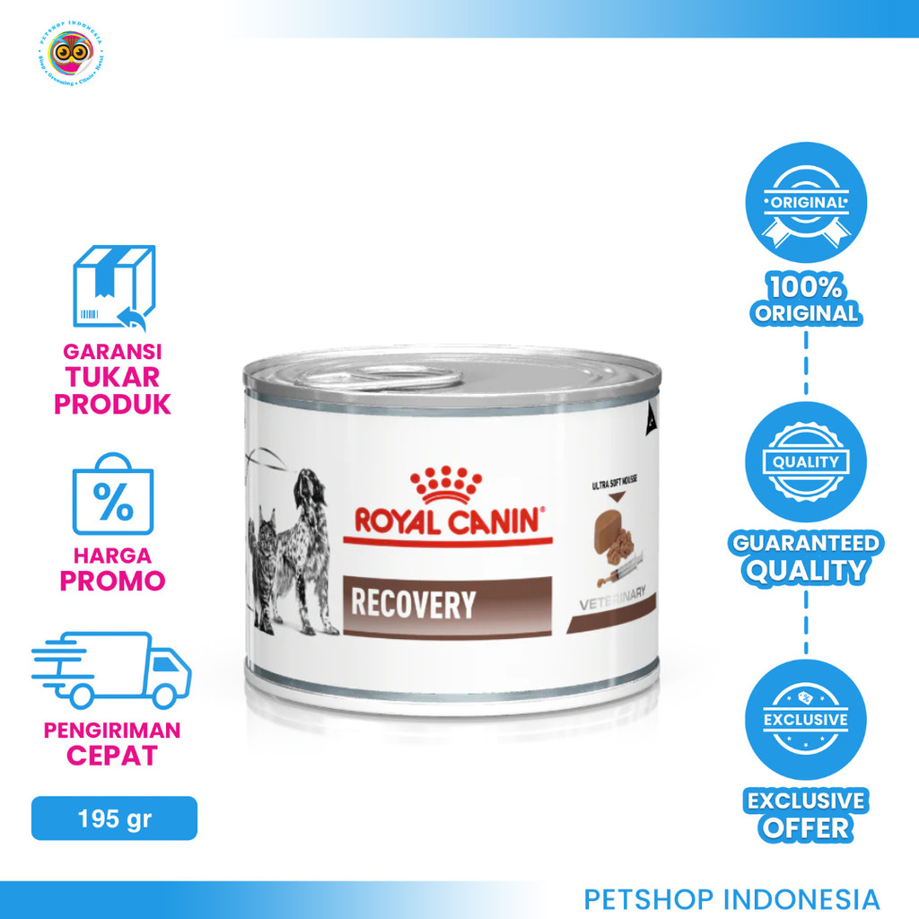 

23bagusmenshop - Royal Canin Recovery 195gr Wet Food Pemulihan Anjing Kucing Basah