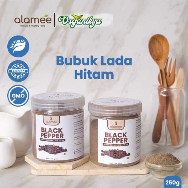 

Lada Hitam Bubuk Blackpepper Black Pepper Seasoning Powder Bumbu Masak Dapur murini masakan Instan organikya