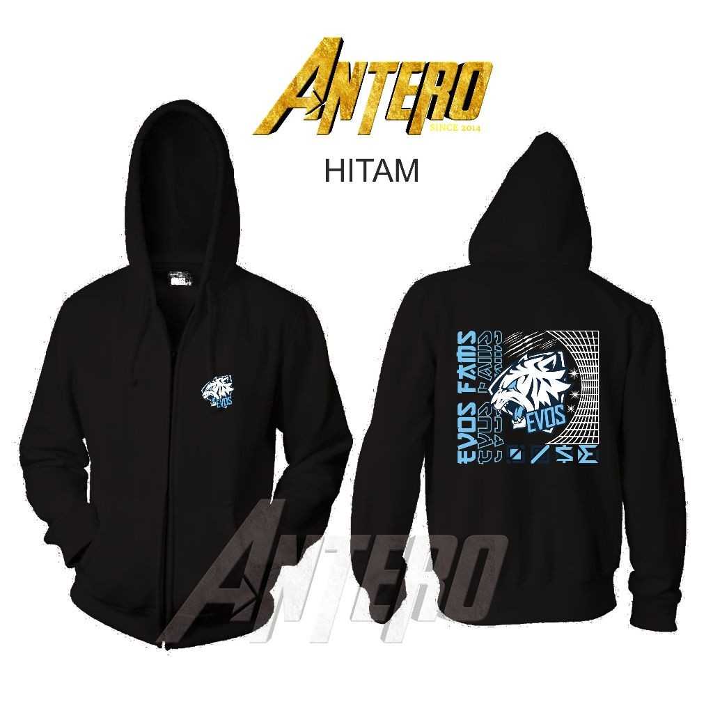 Jaket resleting Zipper distro Tim Esports EVOS mobil legend _Playmoreshop