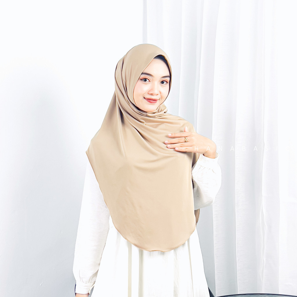 Widya Instan | Jilbab Bergo Malay Non Pet | Hijab Syar'i | Kerudung Pashmina Tanpa Jarum