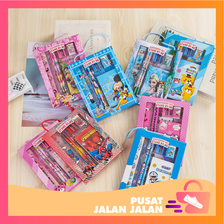 

PJJ - S5994 Souvenir Hampers Anak Sekolah / Set Alat Tulis 6 In 1 / Stationery Set Lucu Karakter / Paket Perlengkapan Alat Tulis